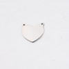 Pendant stainless steel heart-shaped, accessory engraved, mirror effect, 20.5×19mm