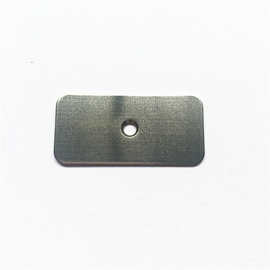 长方形不锈铁引磁片 单孔长方形铁片 电子元器件铁配件定制