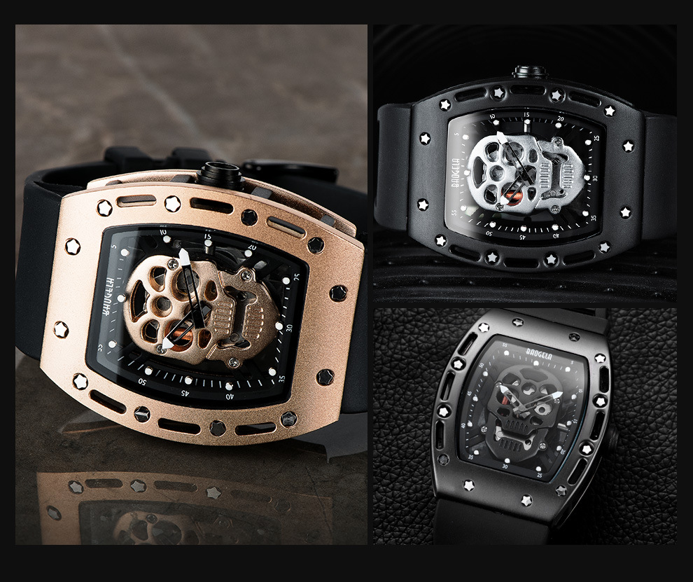 Fashion Skull Buckle Quartz Men's Watches display picture 3