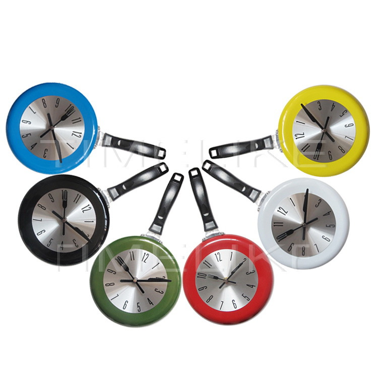 Tamaño pequeño reloj retro de 8 pulgadas reloj de pan de metal creativo sala de estar Reloj de pared simple reloj de pared reloj de cuarzo