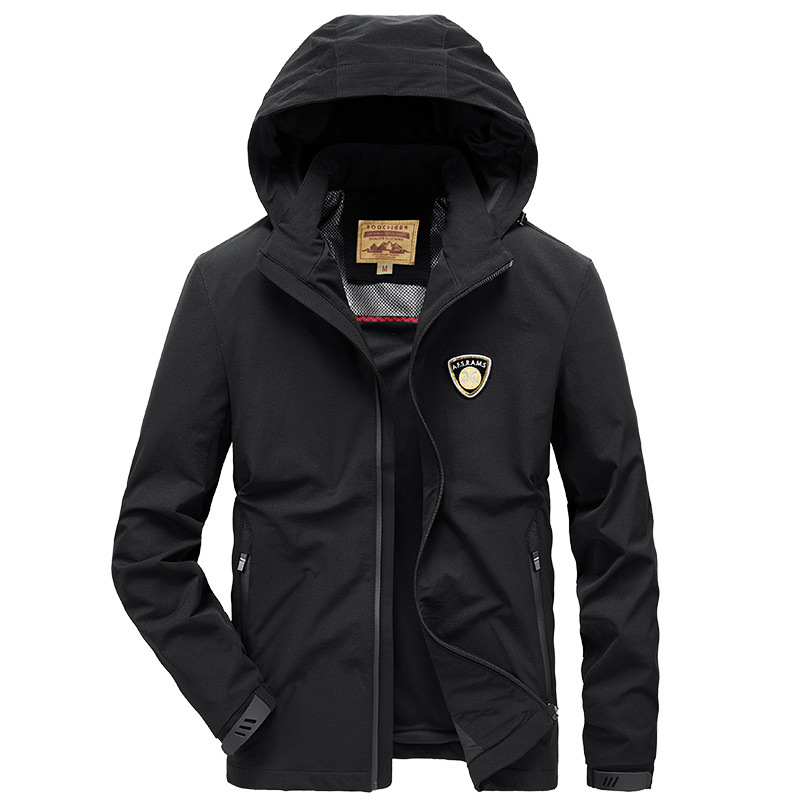 2019 nueva primavera y otoño transfronterizo juventud chaqueta con capucha chaqueta casual hombres chaqueta moda abrigo moda