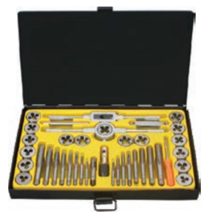 公制铁盒丝锥扳牙组套,40件/鹰之印