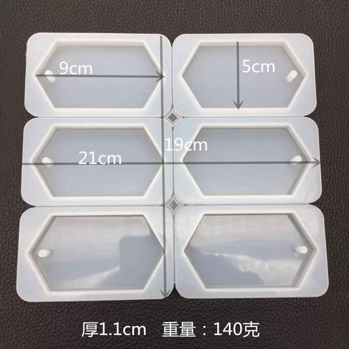 Proud diy crystal glue mold key tag mirror wax tablet soap pendant cuboid