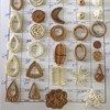 Earrings, pendant, ring handmade, jewelry, 3.5cm