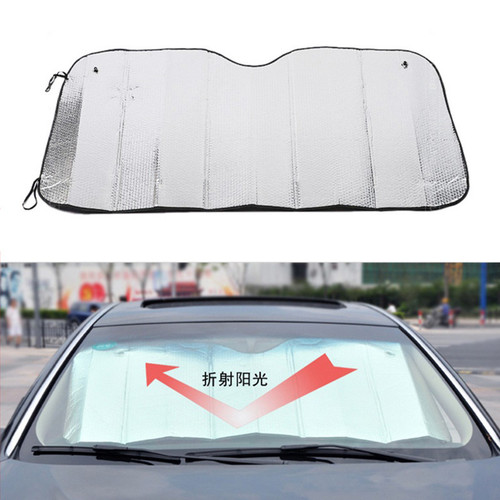 Car sunshade 140 front windshield double-layer aluminum foil sunscreen and heat insulation curtain sunshade car window sunblock