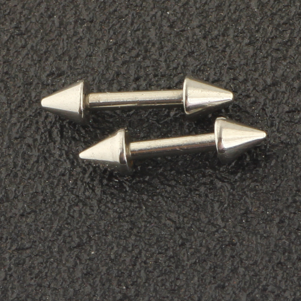 10Pcs Piercing Jewelry Set Nose Ring Nose Stud Eyebrow Nail Lip Nail Long Rod Industrial Ear Studs detail image 11