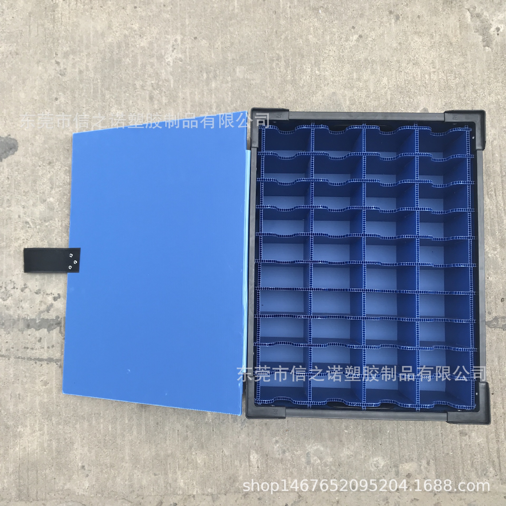 南京PP中空板骨架箱 电子配件防静电中空板包装箱 带内材分类箱