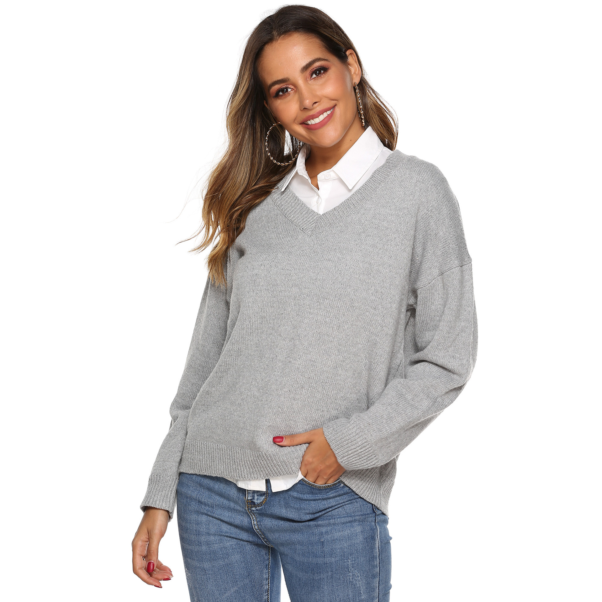 Pull femme en Fibre de polyester Polyester  - Ref 3414227 Image 64