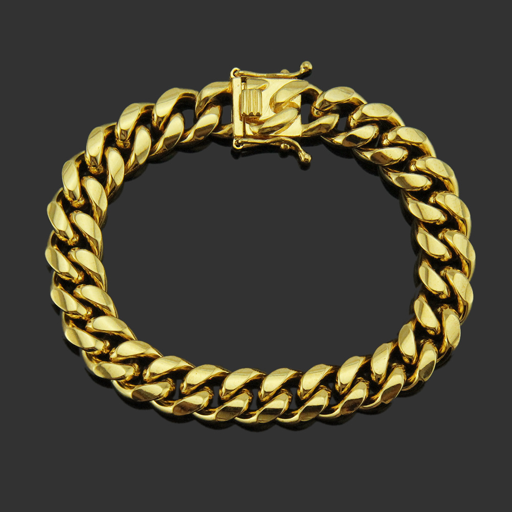 32g Weight Fashion Geometric Stainless Steel Plating No Inlaid Men'S Bracelets Men's Chain Bracelets