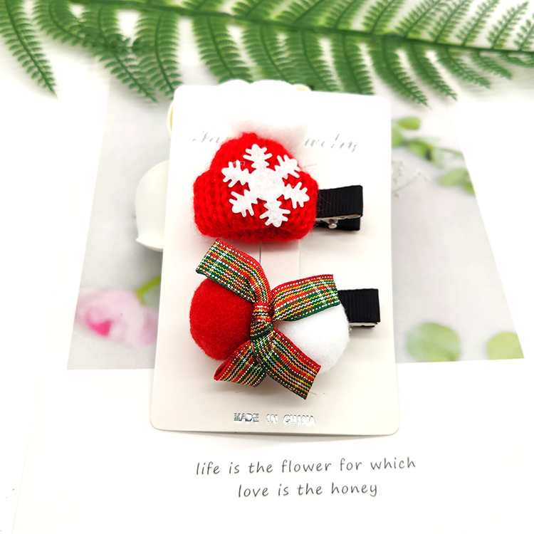 50g Weight Christmas Festival Women's Gender Cute Style Cute Women's Hair Clips 4