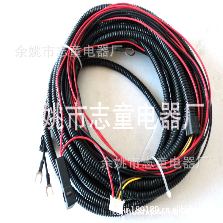 供应各类车载车用抗电磁干扰八芯端子开关排线阻燃电缆电源汽车线