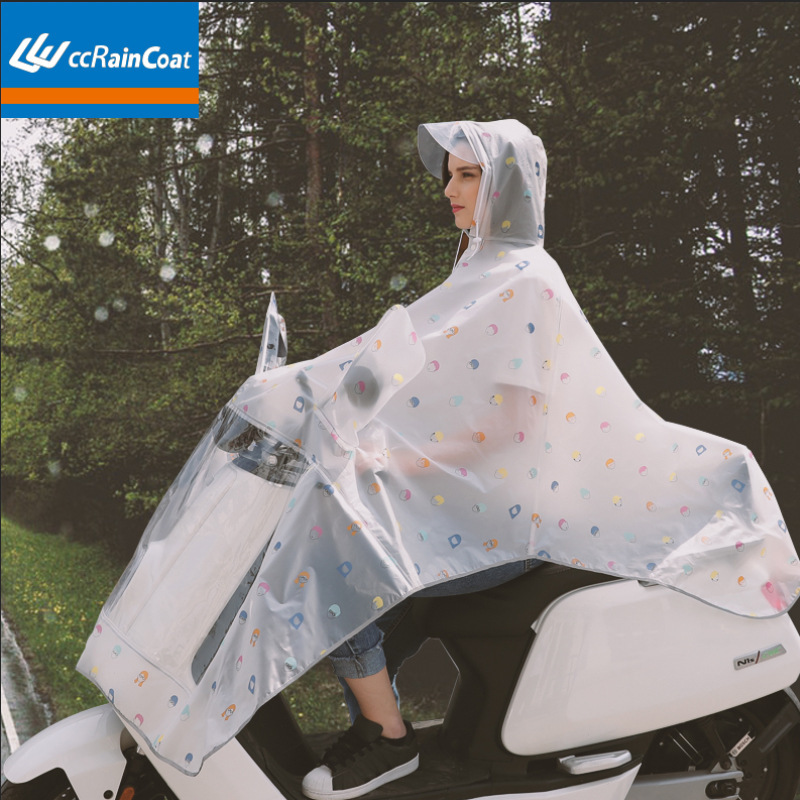 Raincoat Battery Car Electric Car Motorcycle Long Full Body Men's and Women's Single and Double Riding Poncho Thickened Waterproof Enlarge