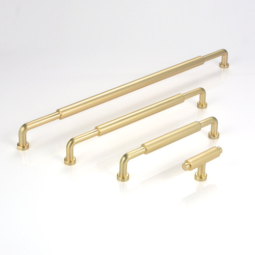 Modern minimalist Nordic cabinet handle copper color light luxury wardrobe handle drawer cabinet door handle cabinet handle minimalist