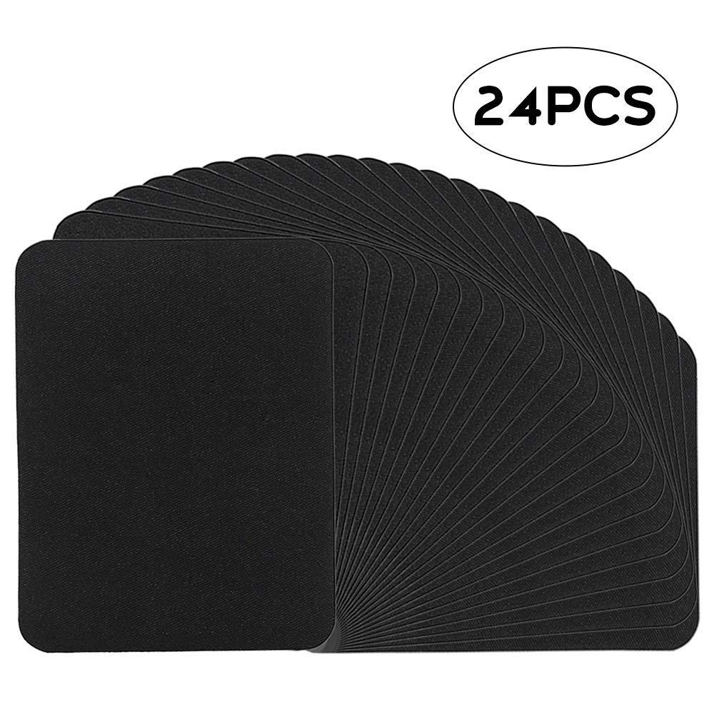 Color rectangular imitación Denim parche de planchado parche rodilla codo parche decorativo parche de tela de corte casual