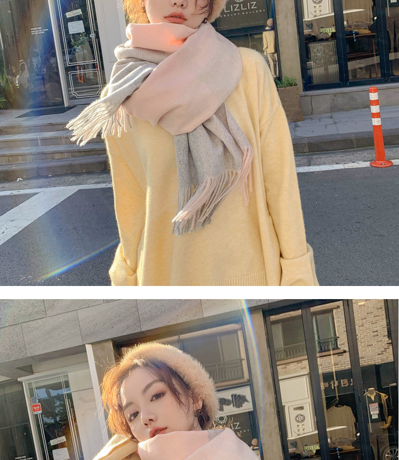 Thickened Long Color-Matching Warm Scarf NSCM101069