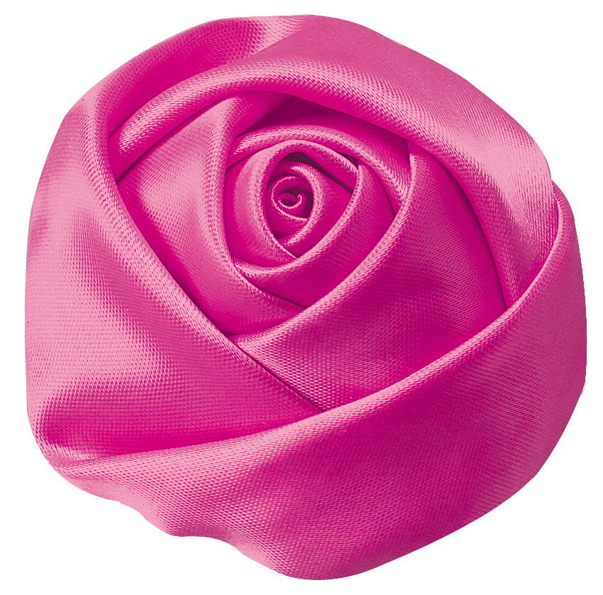 Cinta tejida a mano Rose Bud diámetro 6cm de ancho tridimensional Rosa flor accesorios DIY poliéster cinta flor brote