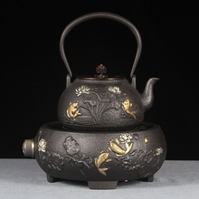 铸铁壶日式手工铁壶工艺礼品茶具套装无涂层烧水泡茶电陶炉煮茶器