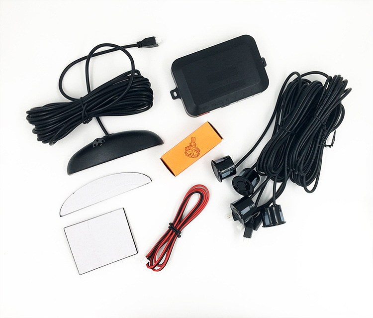 Source Manufacturer Car 4 Probe Reversing Radar Led Crescent Display Screen Human Language Alarm