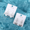 Universal sophisticated elegant zirconium, earrings