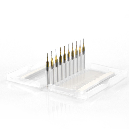 3.175 tungsten steel TiN coated PCB milling cutter, carbide gong cutter, circuit board rough leather corn milling cutter, end mill