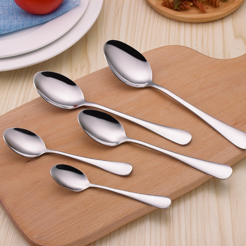 304 stainless steel spoon fork tableware restaurant household spoon western food knife fork spoon set creative gift making
