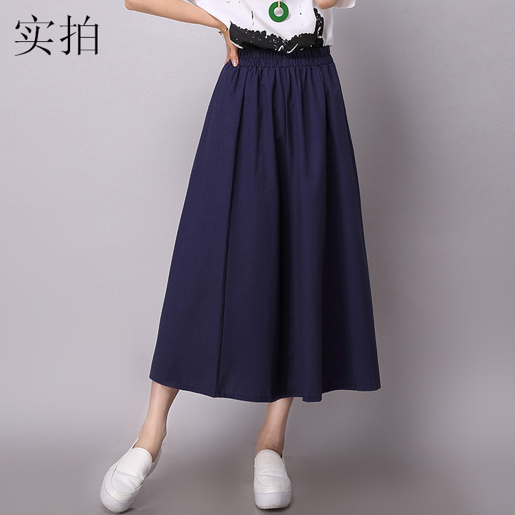 Jupe femme en Coton et lin - Ref 3330491 Image 3