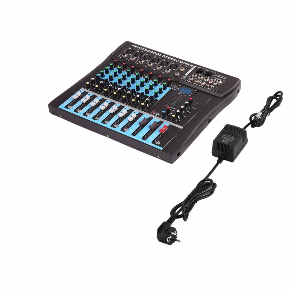 CT8 8 Channel Stereo Mixer Live USB Stud...