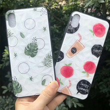 适用各种品牌二合一TPU+PC钻石纹片玻璃壳滴胶彩绘时尚手机壳之四