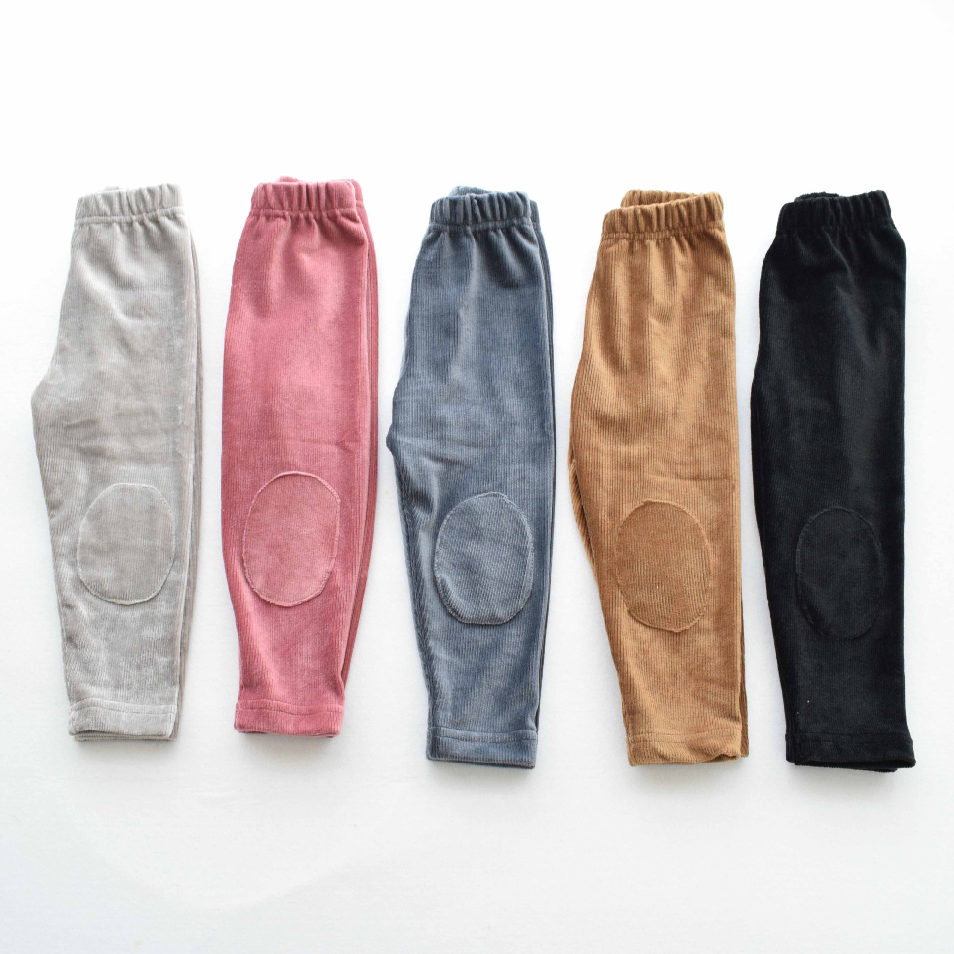 女童打底褲春秋薄款小童燈芯絨面料洋氣外穿