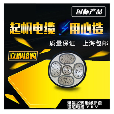 Shanghai Sail wire PVC insulation Aluminum Cable YJLV series Power Cable wire Cable