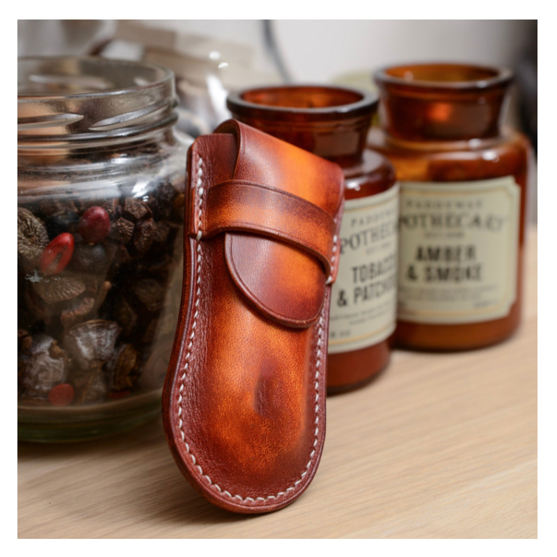 New Crazy Horse Leather Harmonica Leather Case Musical Instrument Accessories Box Leather Musical Instrument Storage Bag