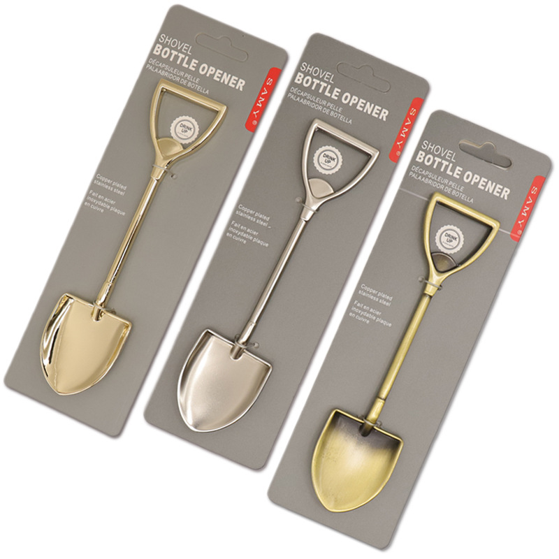 Taiwan Popular models Baby Supplies wholesale Birth Shovel Bottle opener Baby Metal Spoon