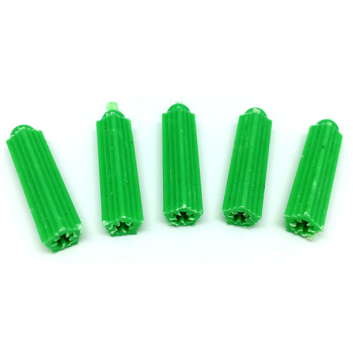 Green plastic expansion rubber plug, aircraft type rubber granule M6M8, rubber plug for wall switch, green bolt expansion tube