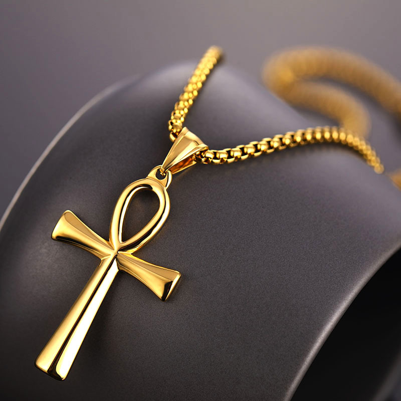 Simple Style Cross Alloy Plating Men's Pendant Necklace display picture 18