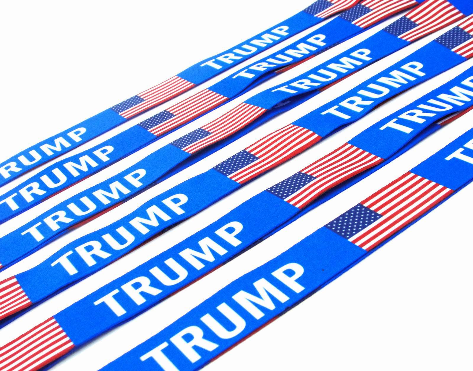 US美国旗帜特朗普川普TURMP 钥匙链 手机挂脖工作证件胸牌吊绳-阿里巴巴