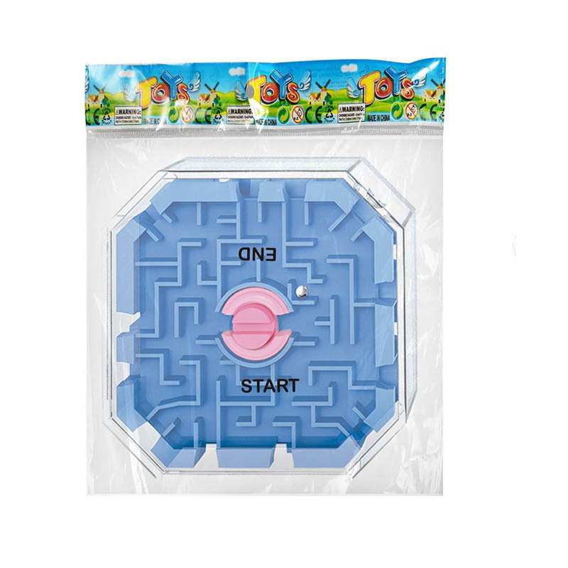 Mini Bola de equilibrio inteligencia para niños Bola de laberinto Juguete de descompresión 5,8 cm Juego de laberinto de diez lados fuera de laberinto