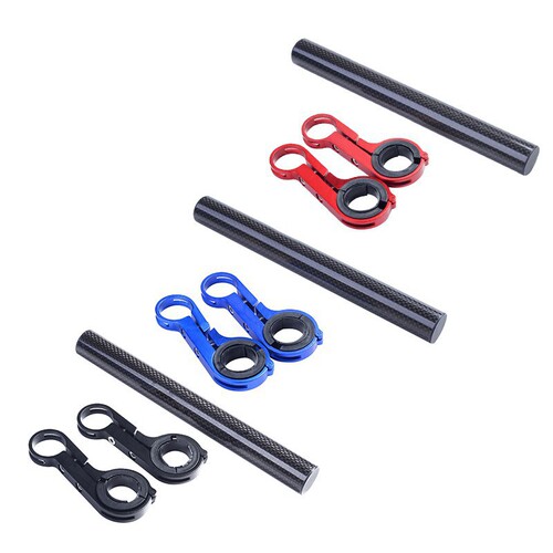 Mountain bike accessories handlebar extender with extended display holder, flashlight mount, carbon tube 20cm