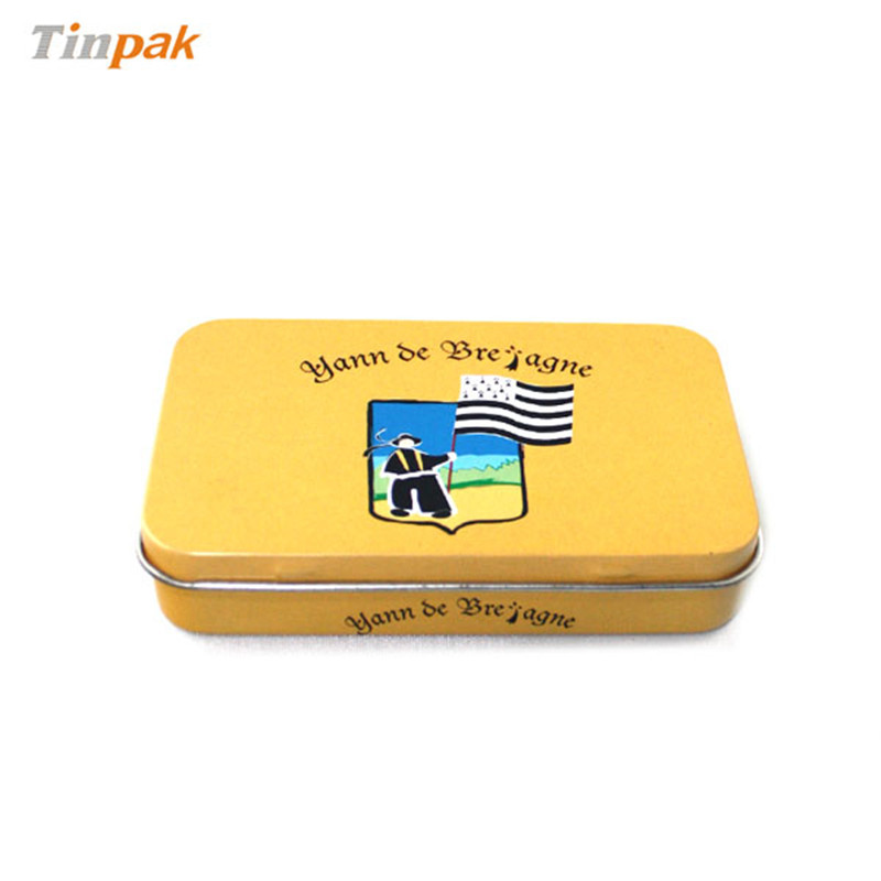 长方形眼影马口铁盒定制 迷你眼影收纳小铁盒 广东制罐厂