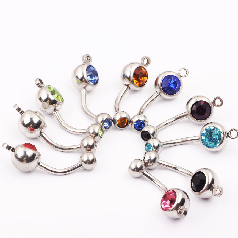 Labret piercing jewelry detail image