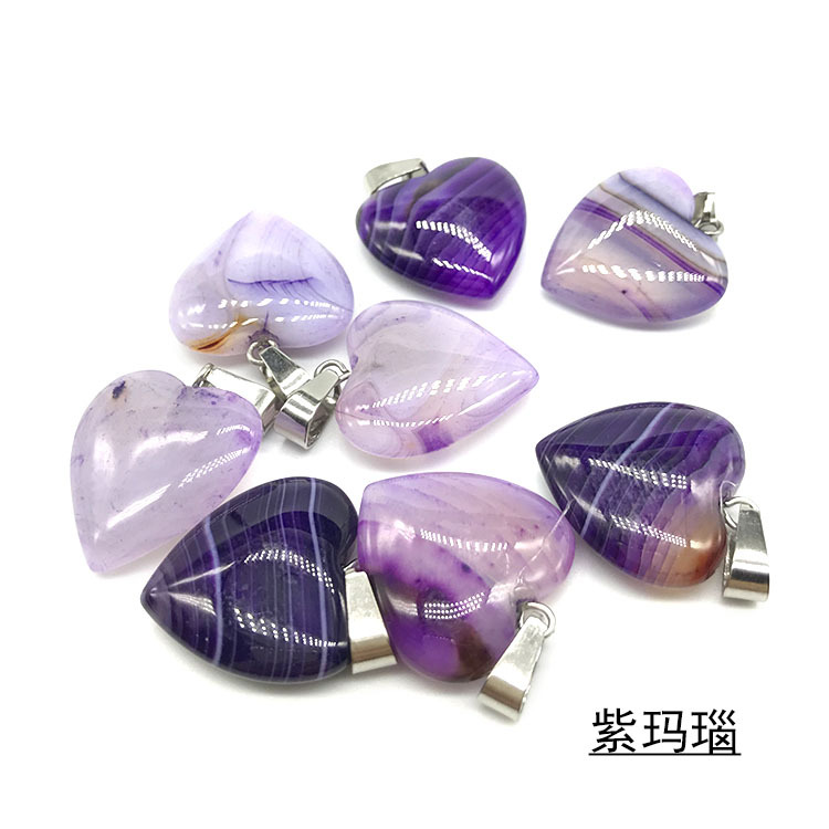 Agate Solid Color Satin Pendant display picture 27