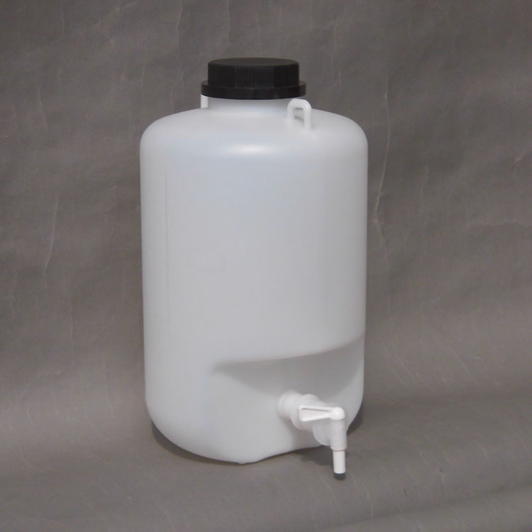 塑料放水瓶带水龙头挽手25L大口HDPE放水桶龙头瓶下口瓶厂家
