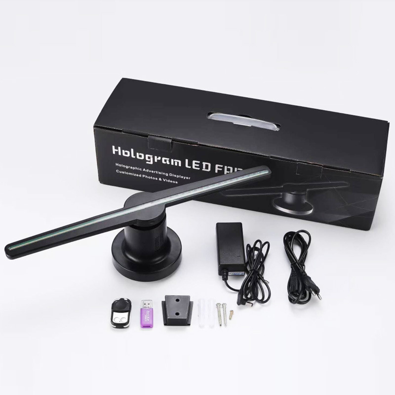 42CM二扇葉 3D廣告機裸眼立體展示效果全息投影hologram LED