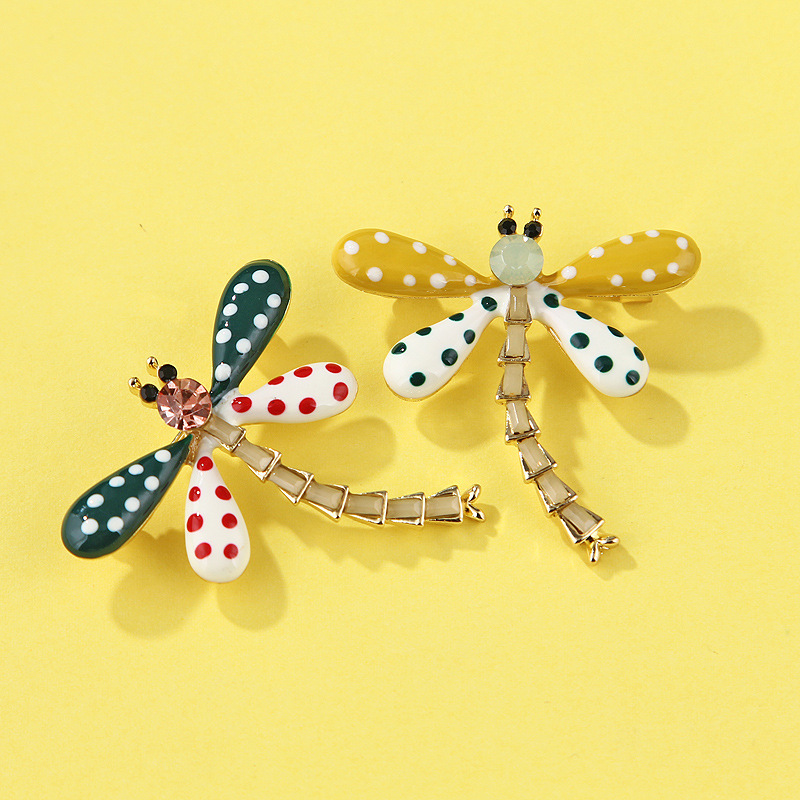 Fashion Dragonfly Alloy Inlay Rhinestones Unisex Brooches display picture 5