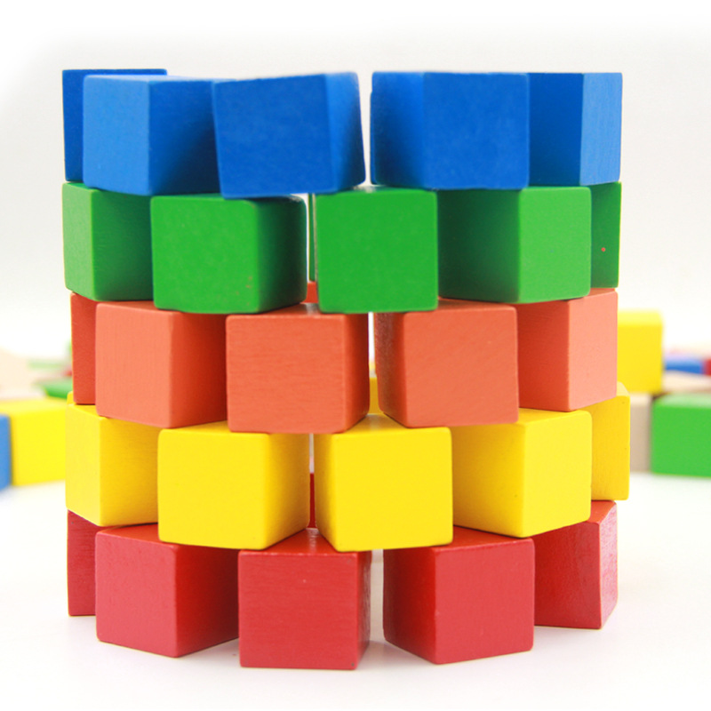 2厘米正方体积木立方体正方形积木块 幼儿园教具儿童玩具积木方块