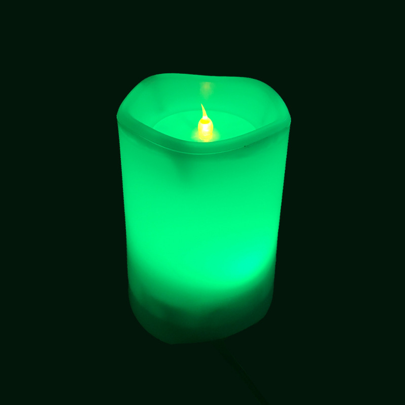 19新款室内情景蜡烛灯多色渐变氛围星空灯节日礼品创意浪漫小夜灯