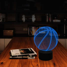 床头灯触控台灯篮球小夜灯 3D LED灯创意新奇特产品FS-2931