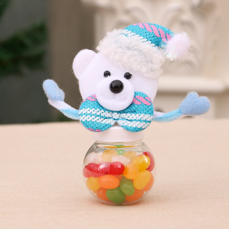 Tarro de dulces de Navidad mini frasco de dulces de hombre viejo nuevo regalo de Navidad de tamaño pequeño (¡sin azúcar!)