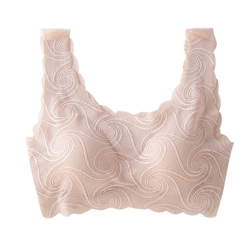 New Ladies Lace Bra Large Cup Backless Bra Breathable Push-up Bra Sleep and Exercise Bra Dropshipping