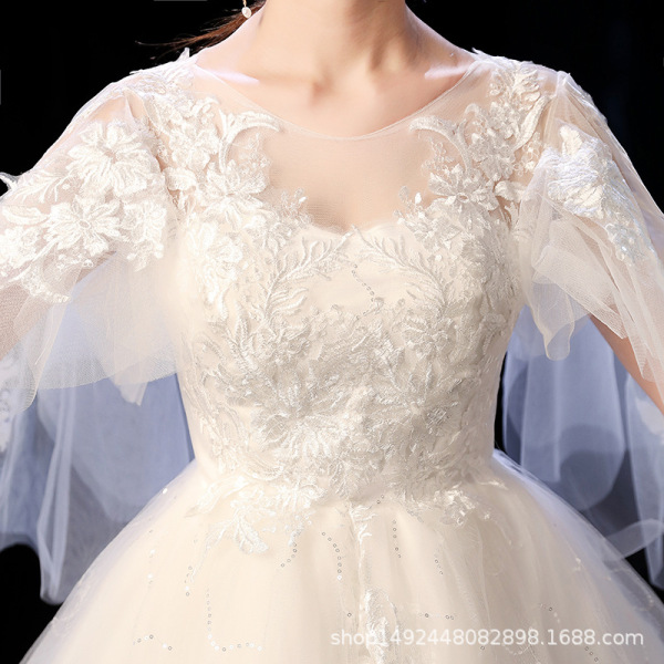 Floor-length wedding dress for pregnant women Suzhou retro large…