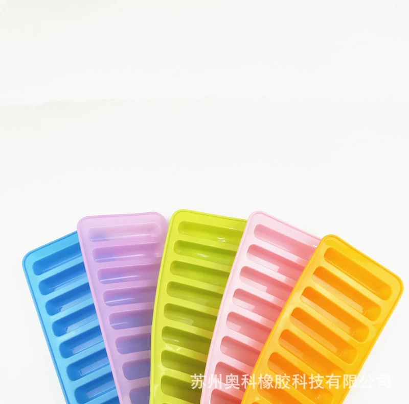 Platinum silicone compact acrylic mold, ice cubes, clay
